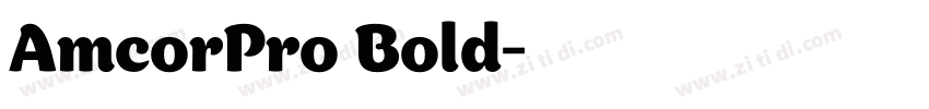 AmcorPro Bold字体转换
